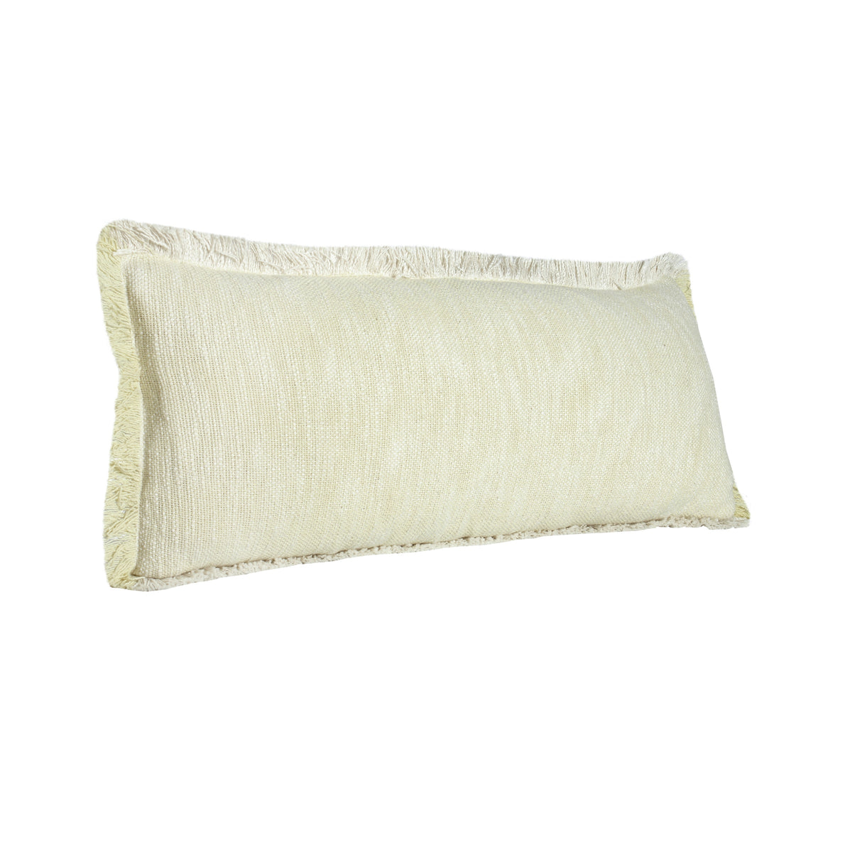 Sevita Two-Tone Cotton Fringe Throw Pillow