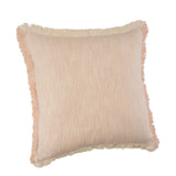Sevita Two-Tone Cotton Fringe Throw Pillow