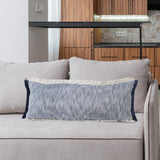 Sevita Two-Tone Cotton Fringe Throw Pillow