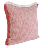 Sevita Two-Tone Cotton Fringe Throw Pillow