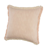 Sevita Two-Tone Cotton Fringe Throw Pillow