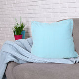 Sevita Vita Embroidered Edge Cotton Throw Pillow, Single or Set of 2