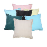 Sevita Vita Embroidered Edge Cotton Throw Pillow, Single or Set of 2