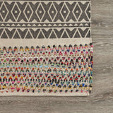Sevita Geometric Chindi Area Rug