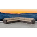 LSI 7 Piece Rattan Sectional Seating Group with Cushions