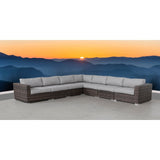LSI 7 Piece Rattan Sectional Seating Group with Cushions
