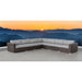 LSI 7 Piece Rattan Sectional Seating Group with Cushions
