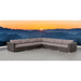 LSI 7 Piece Rattan Sectional Seating Group with Cushions