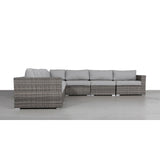 LSI 7 Piece Rattan Sectional Seating Group with Cushions