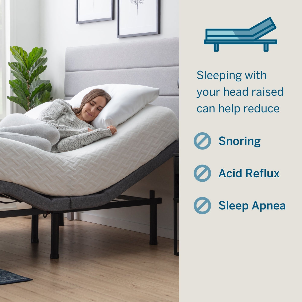 Lucid Deluxe Adjustable Bed Base