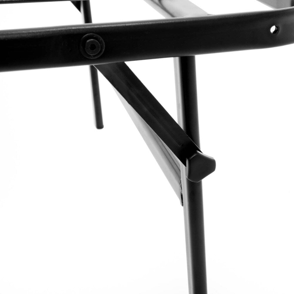 LUCID Foldable Metal Platform Bed Frame and Mattress Foundation Full