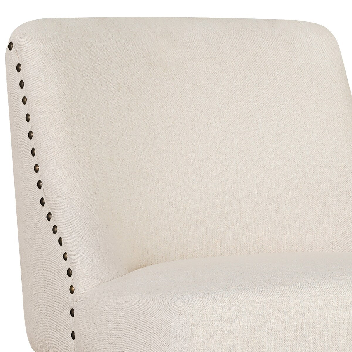 LUE BONA 26 in. Counter Height Upholstered Wood Frame Swivel Bar Stool with Farbic Seat - 19.6"D x 19.6"W x 37"H