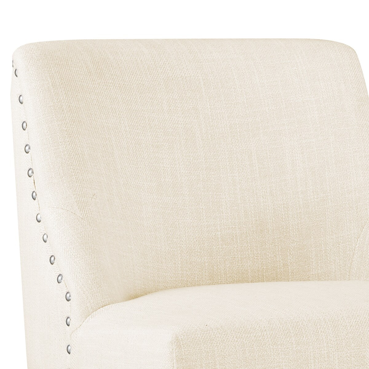 LUE BONA 26 in. Counter Height Upholstered Wood Frame Swivel Bar Stool with Farbic Seat - 19.6"D x 19.6"W x 37"H