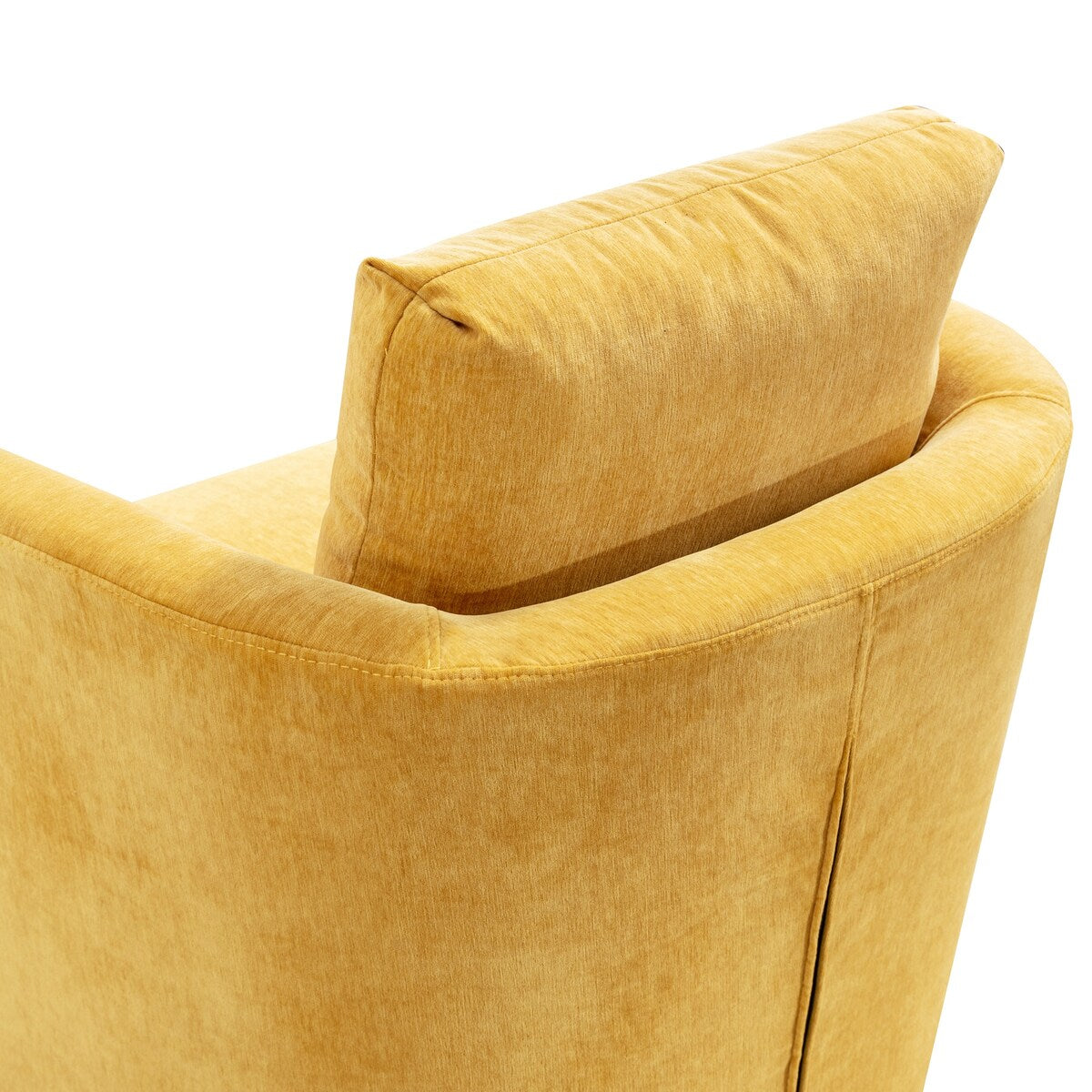 LUE BONA Modern Chenille Upholstered Swivel Accent Barrel Chair Set Modern Swivel Armchair for Living Room