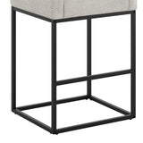 LUE BONA Modern Counter Height Bar Stools Fabric Upholstered Counter Stool