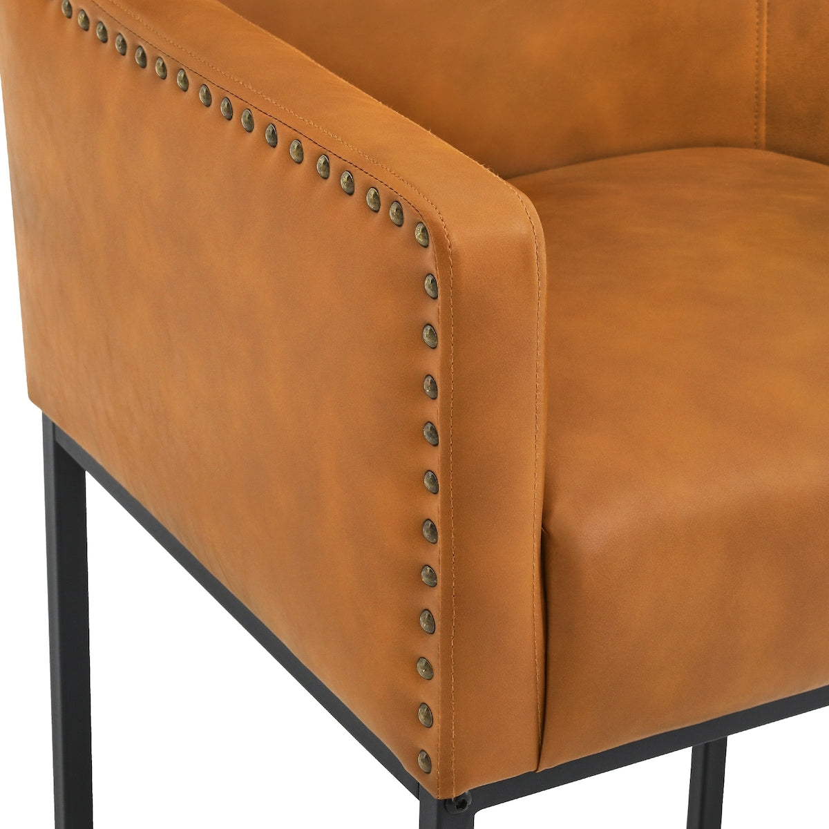 LUE BONA Modern Counter Height Bar Stools Fabric Upholstered Counter Stool