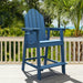 LUE BONA Outdoor Adirondack Chairs with Cup Holder Bar Height Adirondack Bar Stool with Arms for Balcony, Deck, or Patio