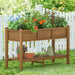 LUE BONA Plastic Raised Garden Bed with Legs Elevated Planter Box for Backyard, Patio, or Balcony - 46.5"L x 17.7"W x 28.7"H