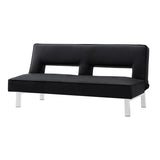 LUXMOD Futon Sofa Bed Sleeper Black Pu