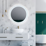 LUXMOD LED Lighted Bathroom Wall Mounted Mirror with High Lumen+Anti-Fog Separately Control+Dimmer Function