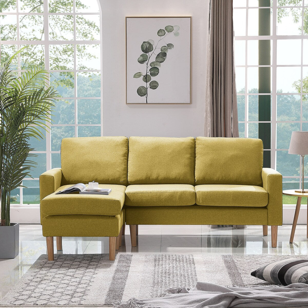 LUXMOD Sectional Sofa Left Hand Facing Fabric
