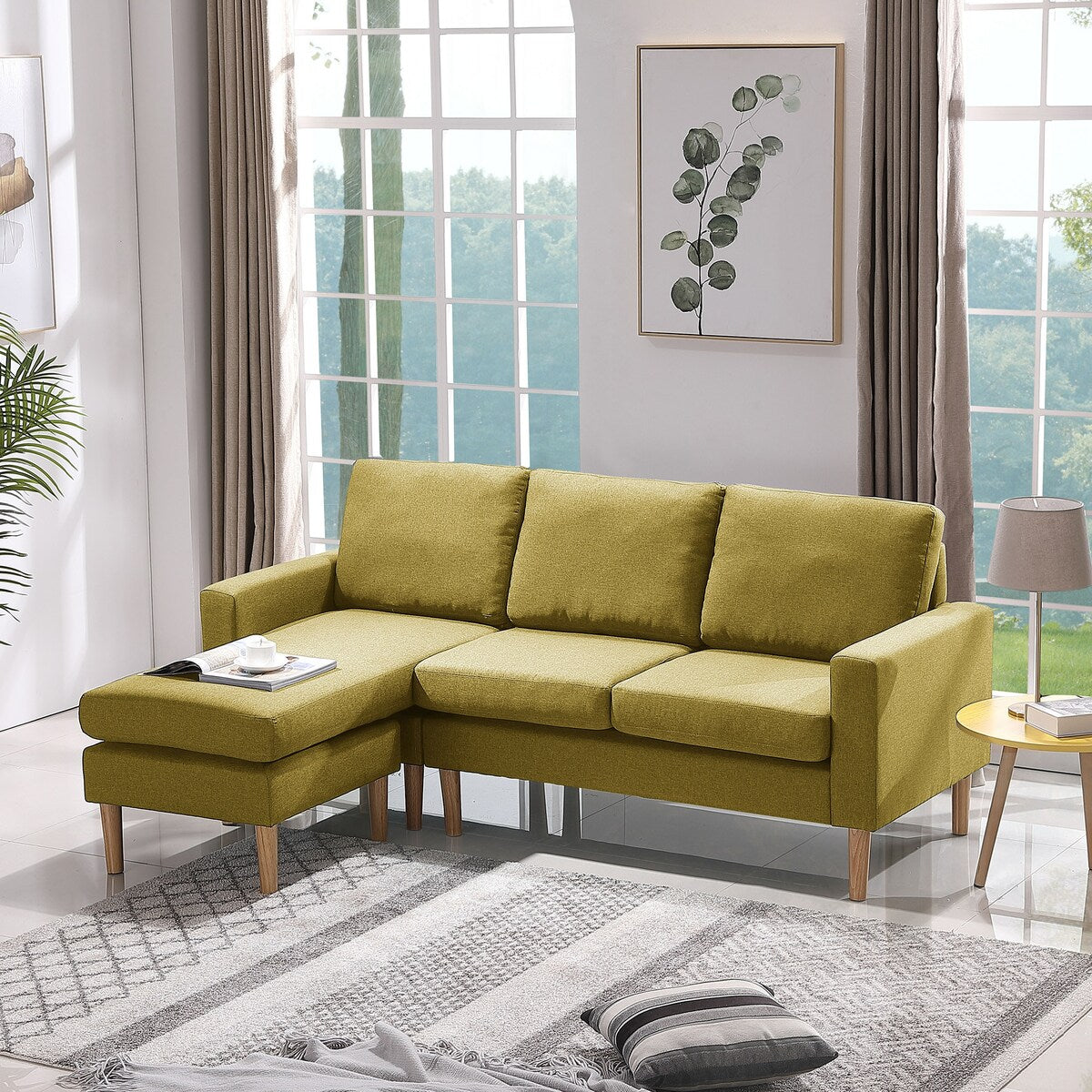 LUXMOD Sectional Sofa Left Hand Facing Fabric