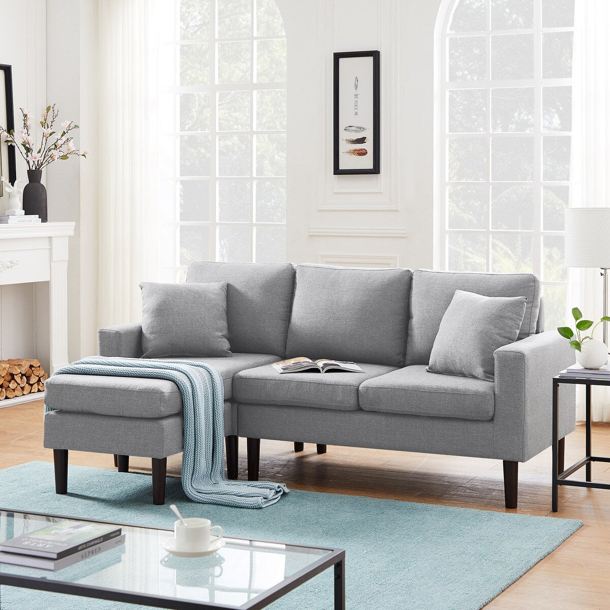 LUXMOD Sectional Sofa Left Hand Facing Fabric