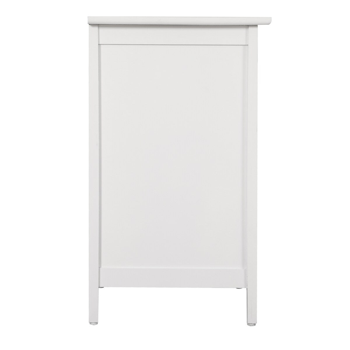 LYKE Home 3 Dwr White Nghtstand