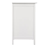 LYKE Home 3 Dwr White Nghtstand