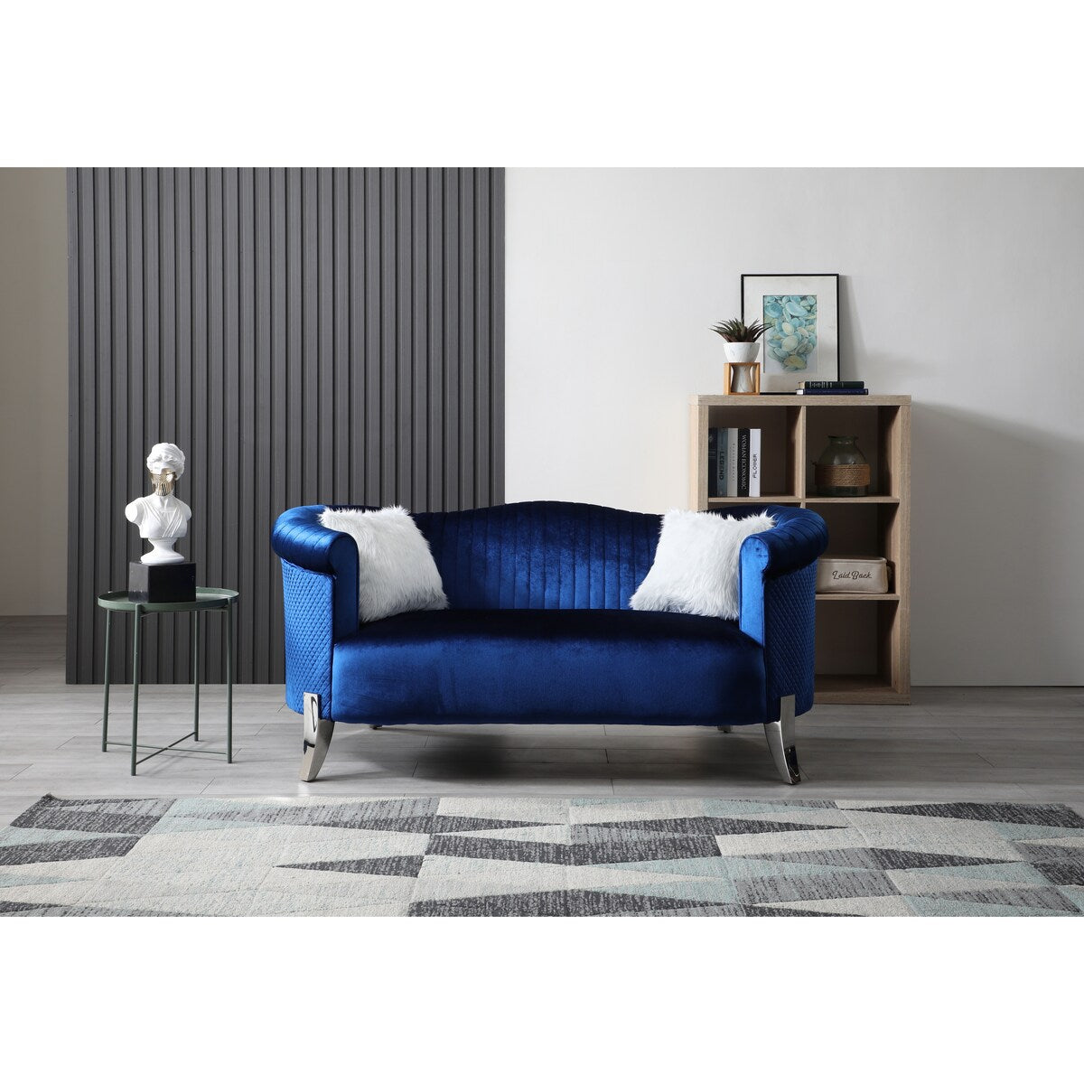 LYKE Home Blue Loveseat