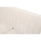 LYKE Home Channel Tufted White Sofa