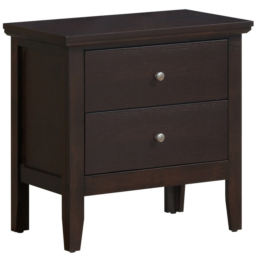 LYKE Home Espresso Nightstand