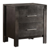 LYKE Home Everglades Charcoal Nightstand