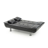 LYKE Home Faux Leather Sofa Bed