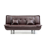 LYKE Home Faux Leather Sofa Bed