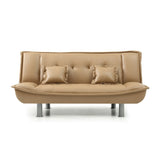 LYKE Home Faux Leather Sofa Bed