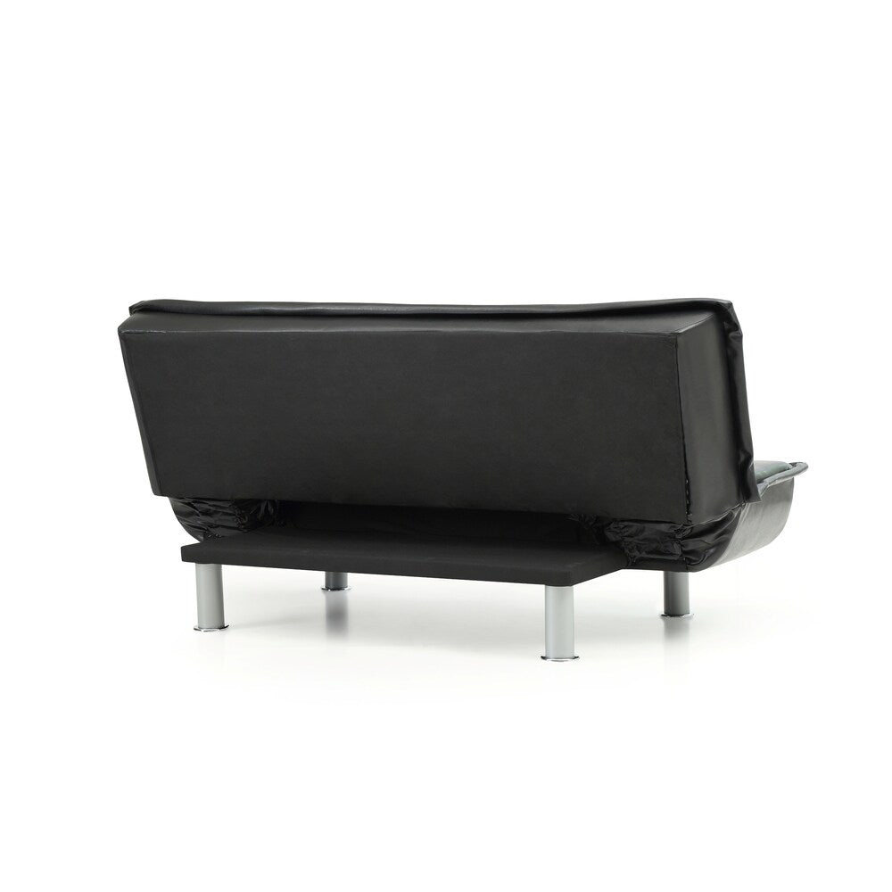 LYKE Home Faux Leather Sofa Bed