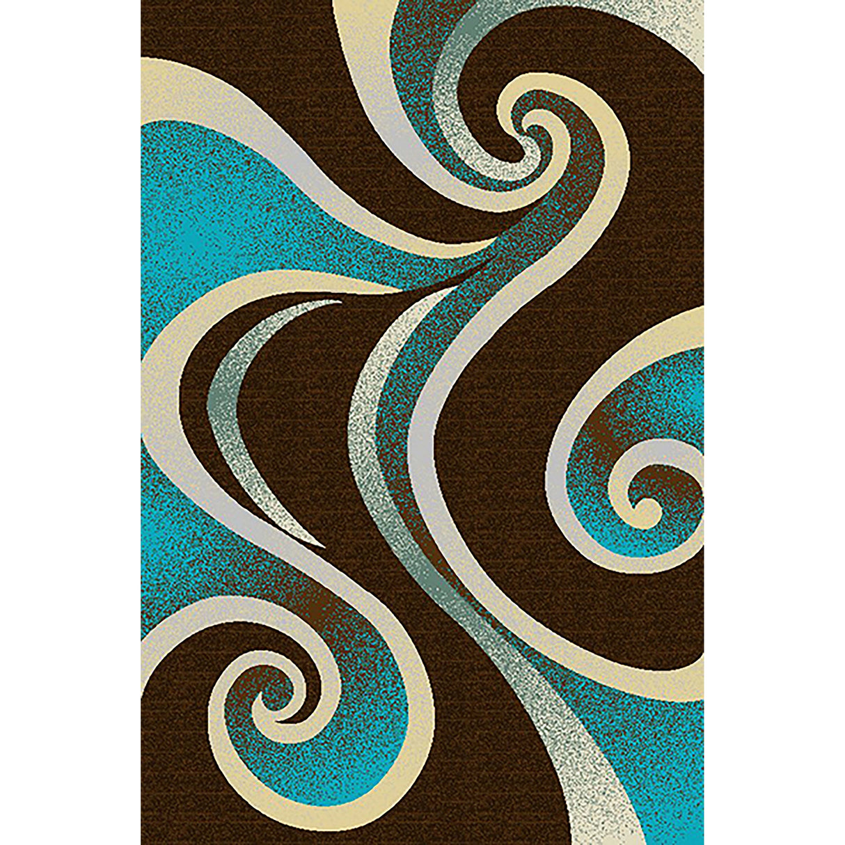 LYKE Home Mocha swirl inspired Rug
