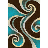 LYKE Home Mocha swirl inspired Rug