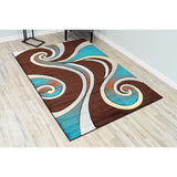 LYKE Home Mocha swirl inspired Rug
