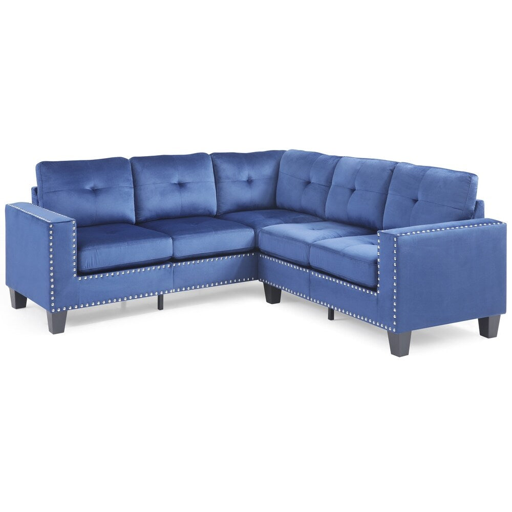 LYKE Home Nyla Navy Blue Sectional
