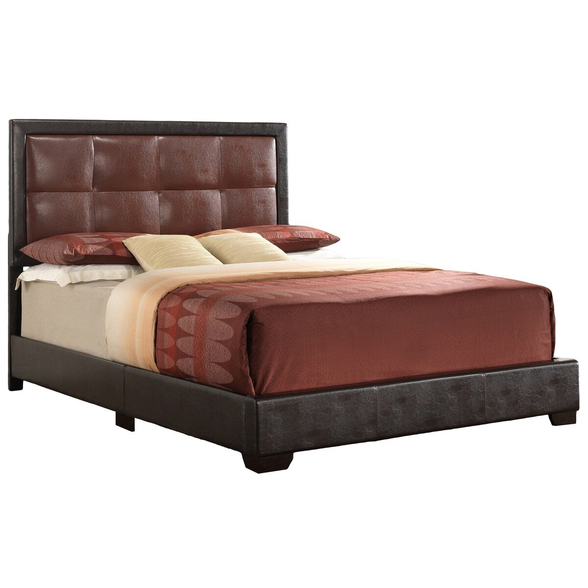 LYKE Home Pinto Cappuccino Queen Bed