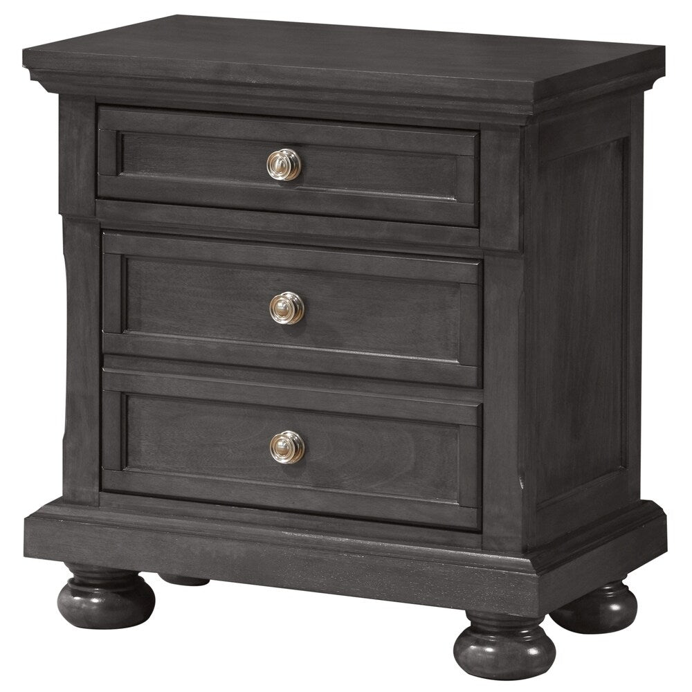 LYKE Home Stella Smoked Gray Nightstand
