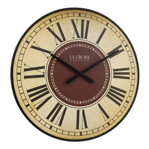 La Crosse Clock BBB81410 21 Inch Barton Quartz Wall Clock