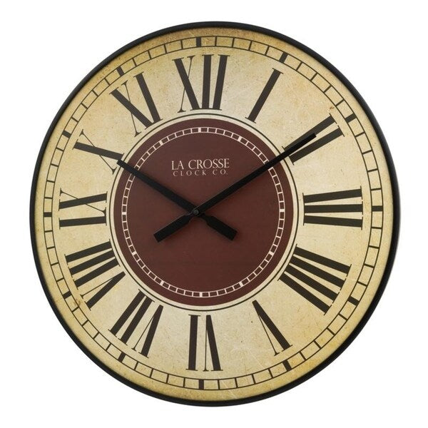 La Crosse Clock BBB81410 21 Inch Barton Quartz Wall Clock