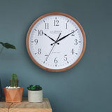 La Crosse Technology 12.8" Wood Atomic Clock in Walnut