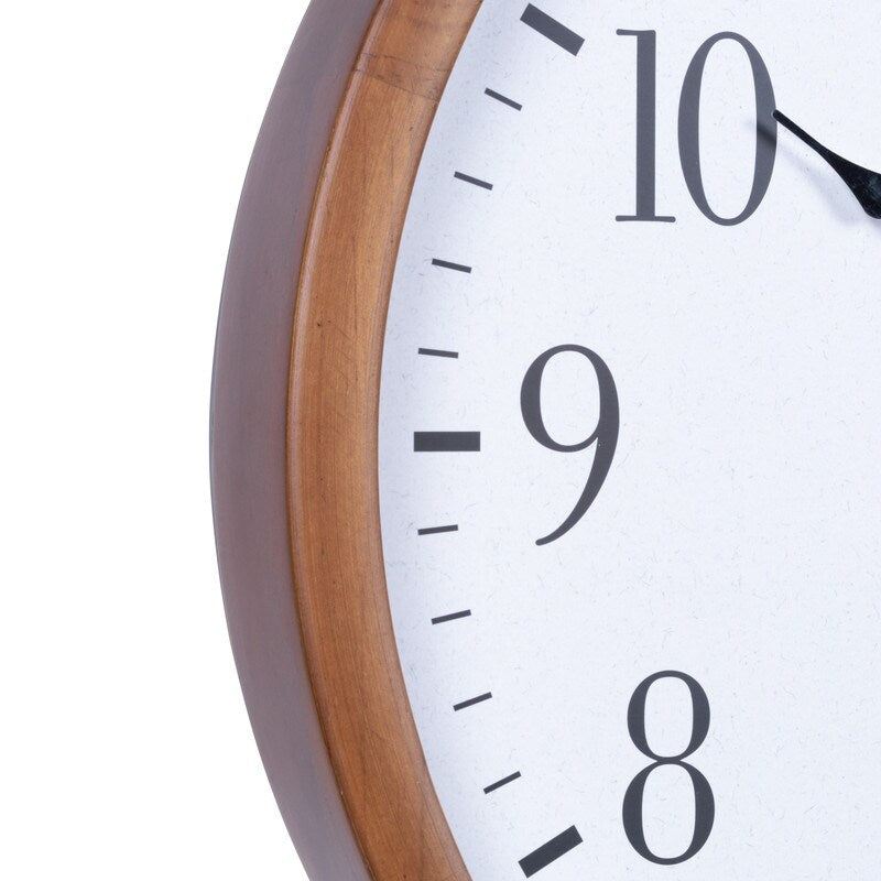 La Crosse Technology 12.8" Wood Atomic Clock in Walnut