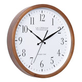 La Crosse Technology 12.8" Wood Atomic Clock in Walnut