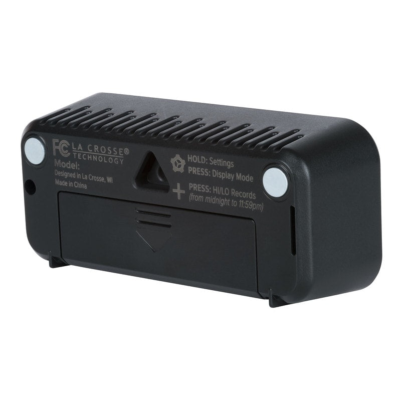 La Crosse Technology Mini Digital Clock with Comfort Meter