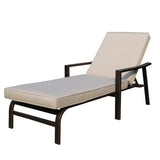 La Jolla Outdoor Aluminum Chaise Lounge with Cushion, Set of 2